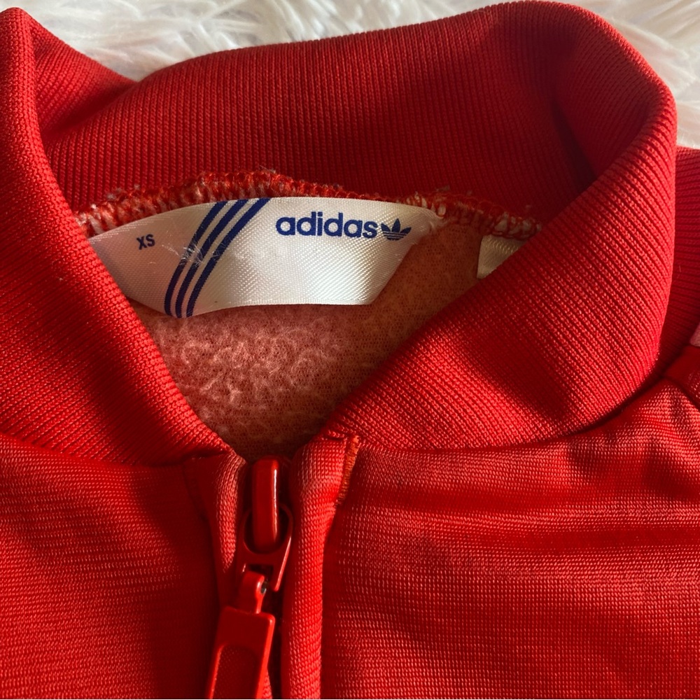 Adidas Vintage Red Track Jacket | Size XS - Picture 9 of 14